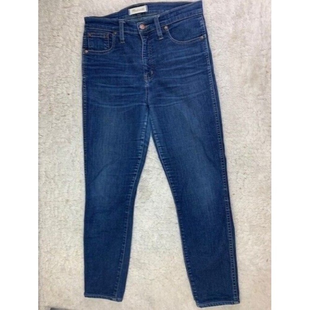Madewell Size 28 Womens Jeans 10" High Riser Skinny Skinny Stretch Med Wash